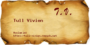 Tull Vivien névjegykártya